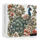Puzzle en bois de 1000 pièces - Couronne de plumes brillante